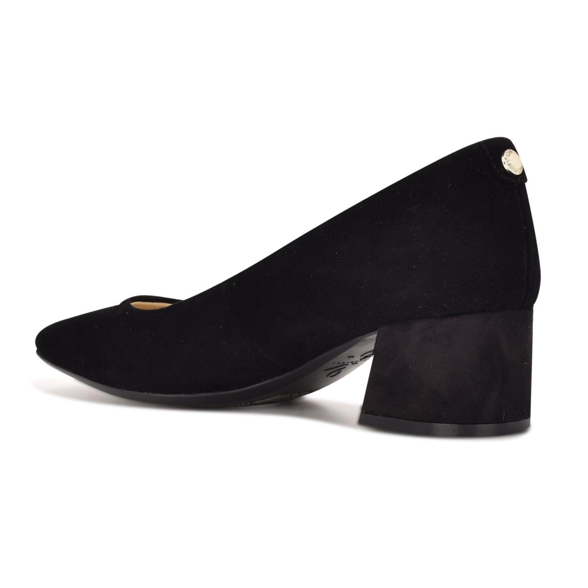 Dámské Lodičky Nine West Cloe 9x9 Block Heel Černé | 9371KLNMP