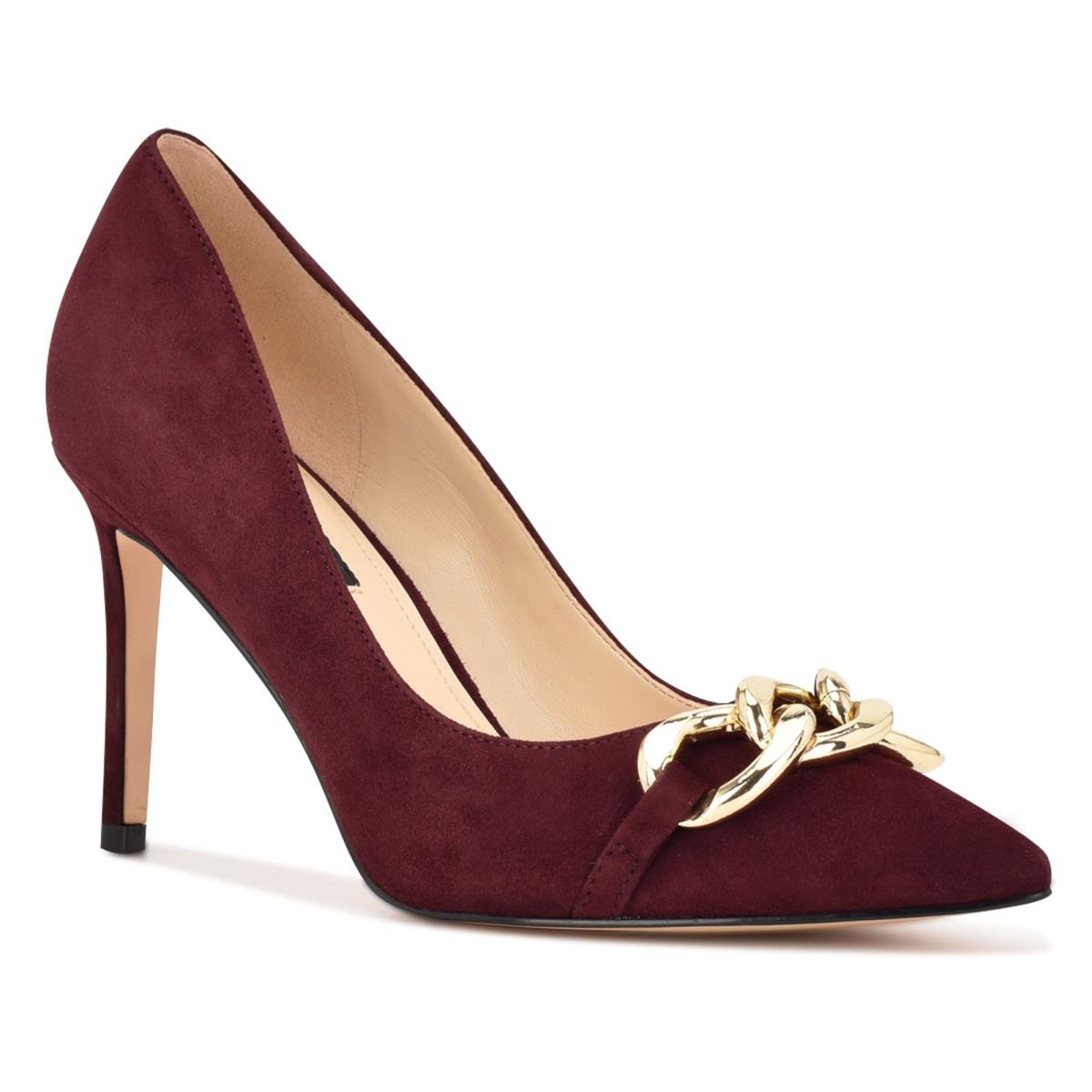 Dámské Lodičky Nine West Ezzie Pointy Špicí Vínové | 3681THJKD