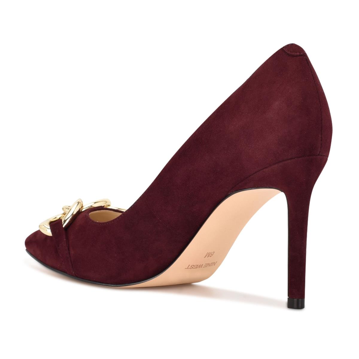 Dámské Lodičky Nine West Ezzie Pointy Špicí Vínové | 3681THJKD