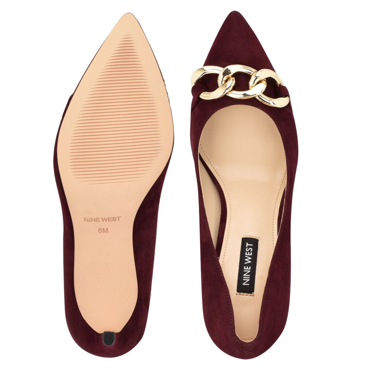 Dámské Lodičky Nine West Ezzie Pointy Špicí Vínové | 3681THJKD