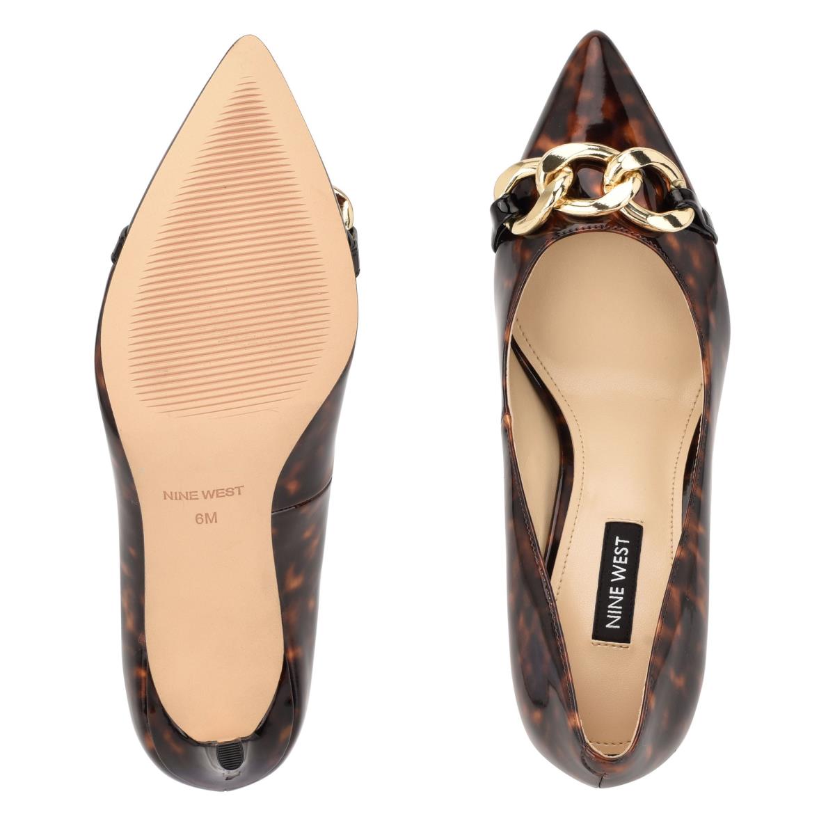 Dámské Lodičky Nine West Ezzie Pointy Špicí Káva | 6879ZXRDO