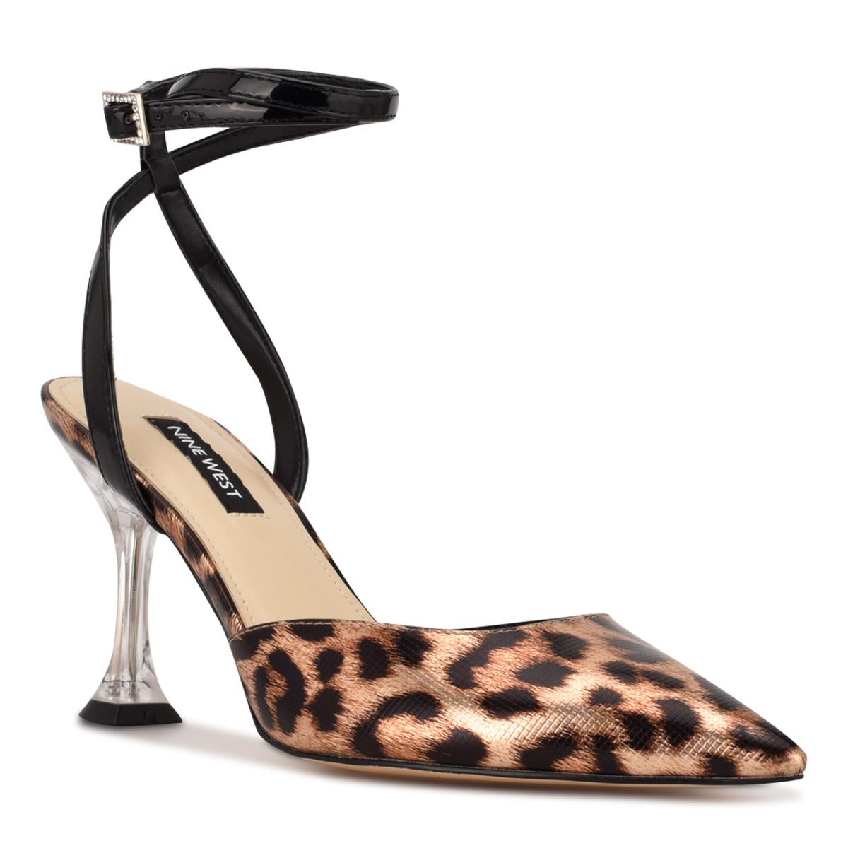 Dámské Lodičky Nine West Harlowe Ankle Páskové Leopard | 6402OSZVJ