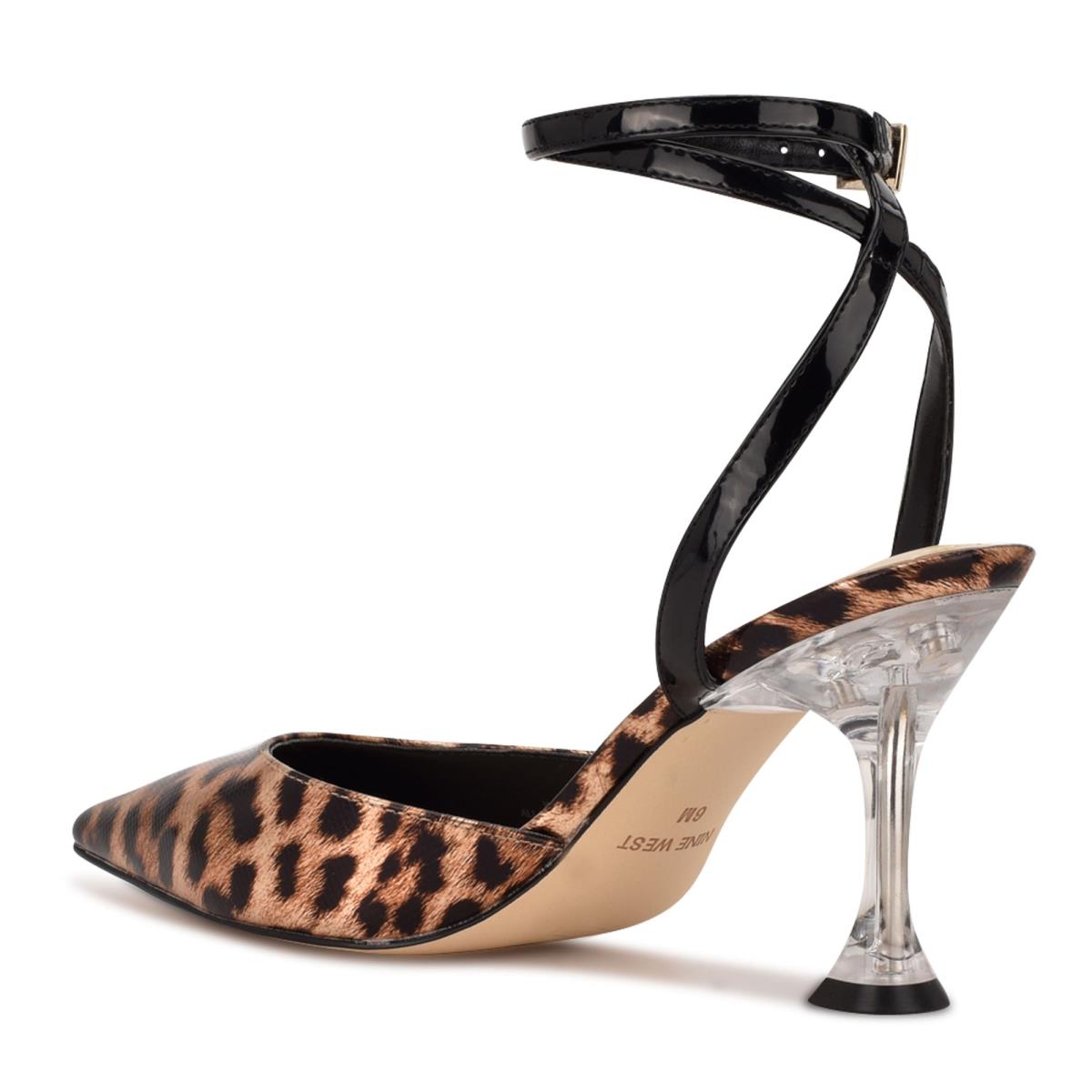 Dámské Lodičky Nine West Harlowe Ankle Páskové Leopard | 6402OSZVJ