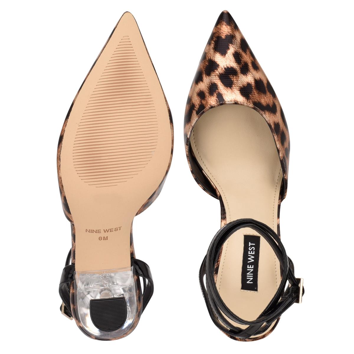 Dámské Lodičky Nine West Harlowe Ankle Páskové Leopard | 6402OSZVJ