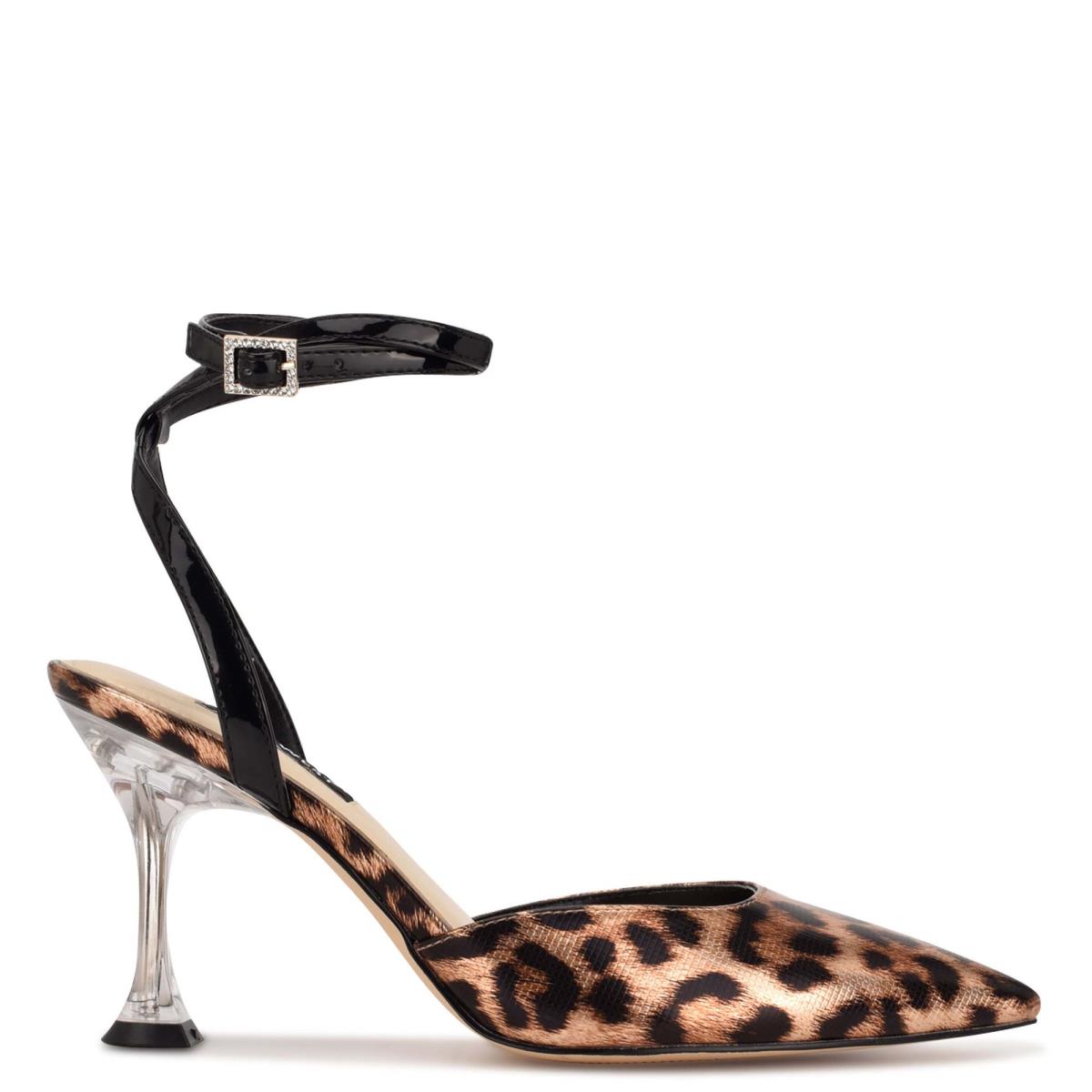 Dámské Lodičky Nine West Harlowe Ankle Páskové Leopard | 6402OSZVJ