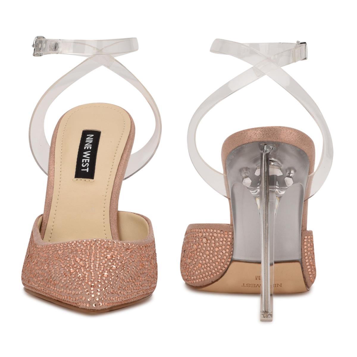 Dámské Lodičky Nine West Sparkel Ankle Páskové Béžový | 0867MCTJW