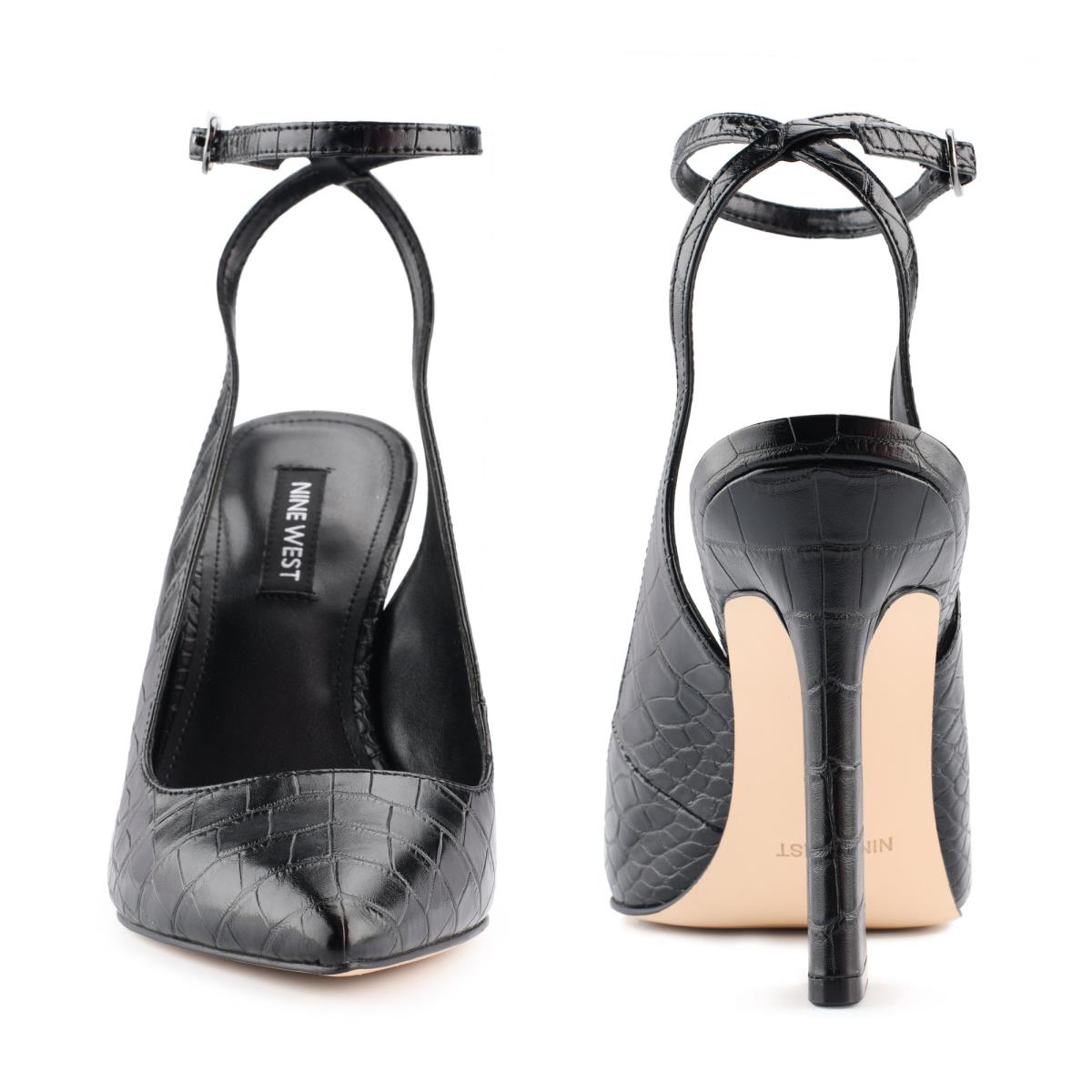 Dámské Lodičky Nine West Tabita Ankle Páskové Šaty Černé | 9364KLOIM