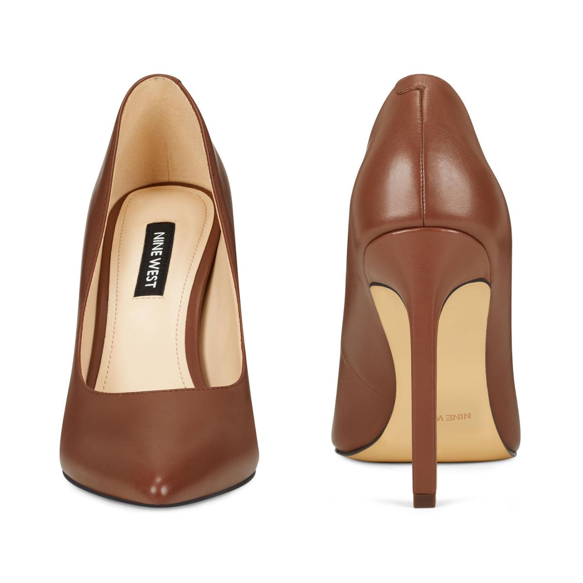 Dámské Lodičky Nine West Tatiana Pointy Špicí Hnědé | 6475FKUTY