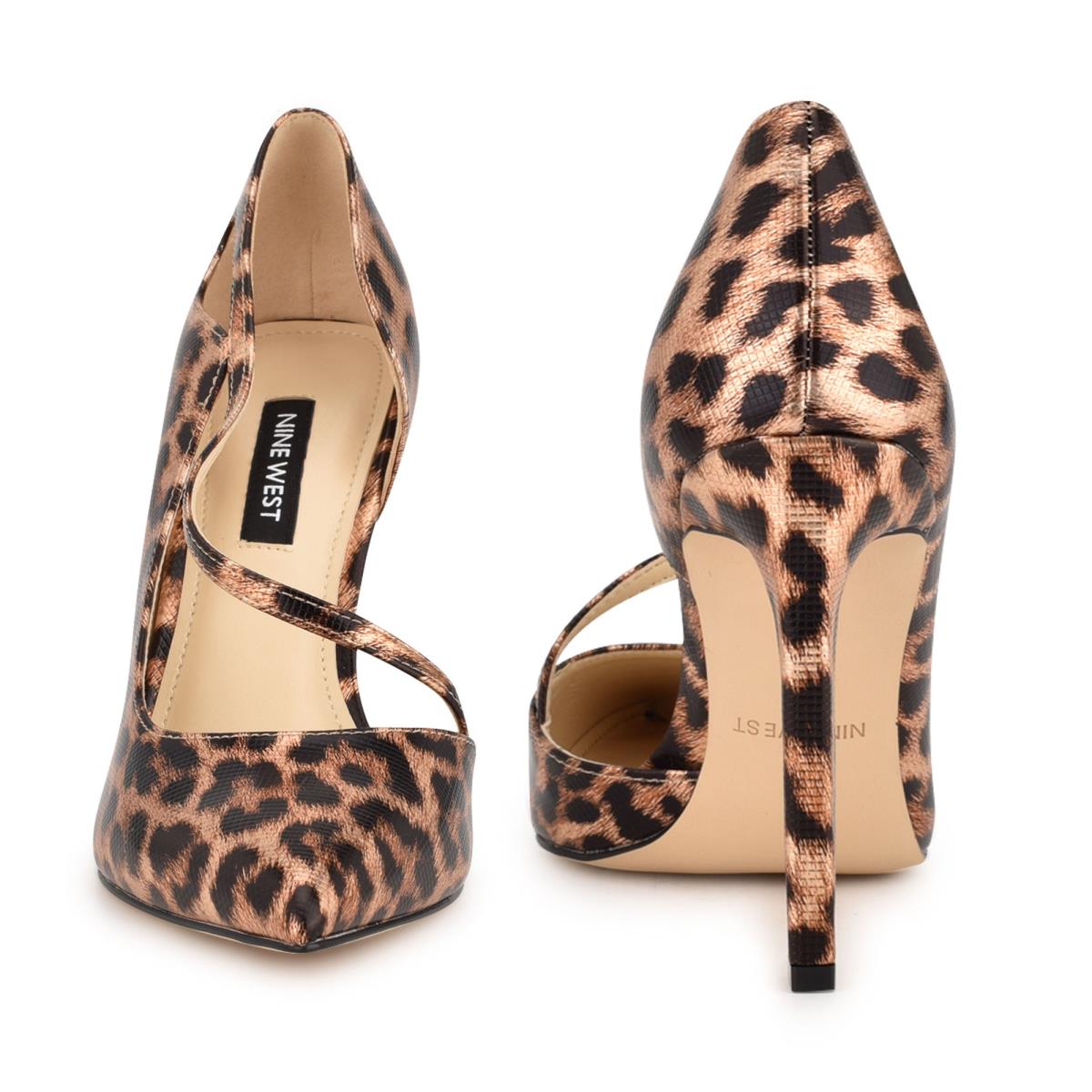 Dámské Lodičky Nine West Twirl Pointy Špicí Leopard | 7359MVOTR