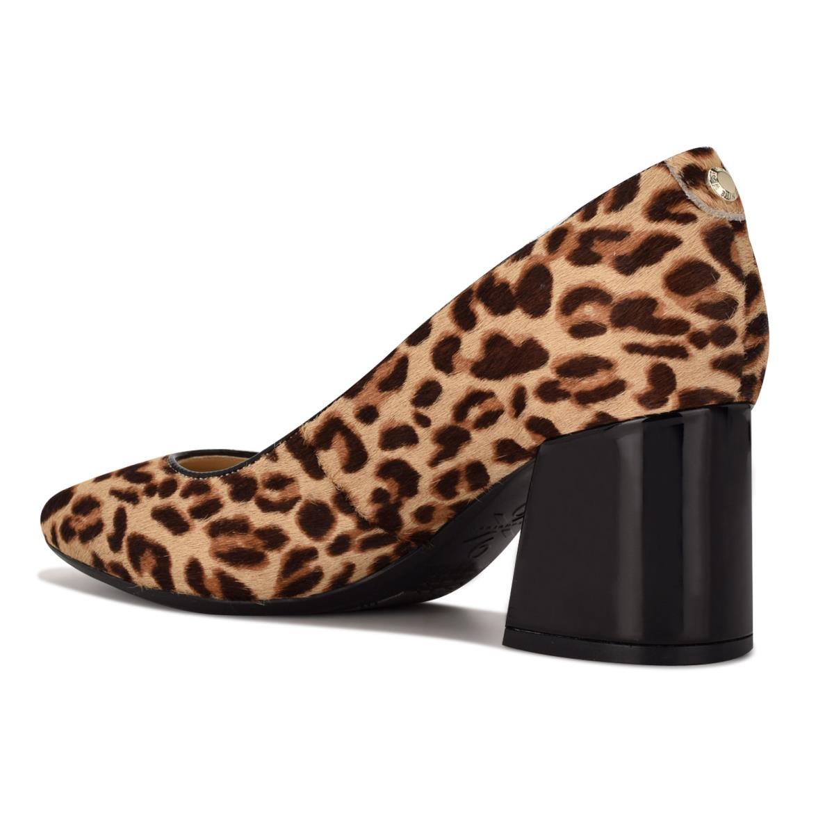 Dámské Lodičky Nine West Vibe 9x9 Block Heel Leopard | 1746IJSEK