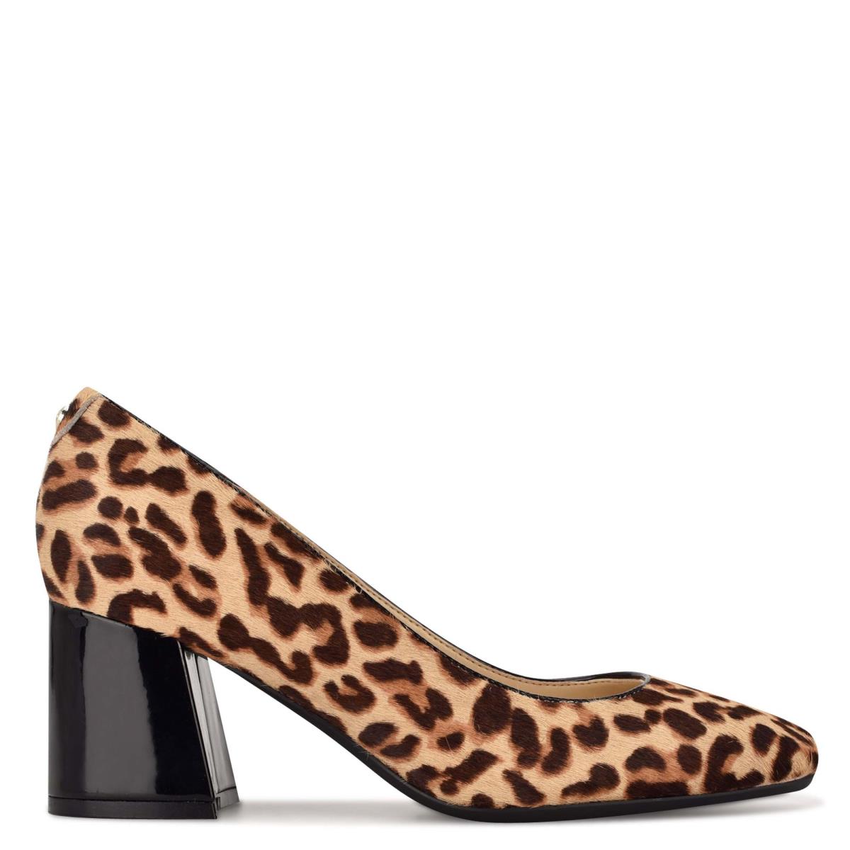 Dámské Lodičky Nine West Vibe 9x9 Block Heel Leopard | 1746IJSEK