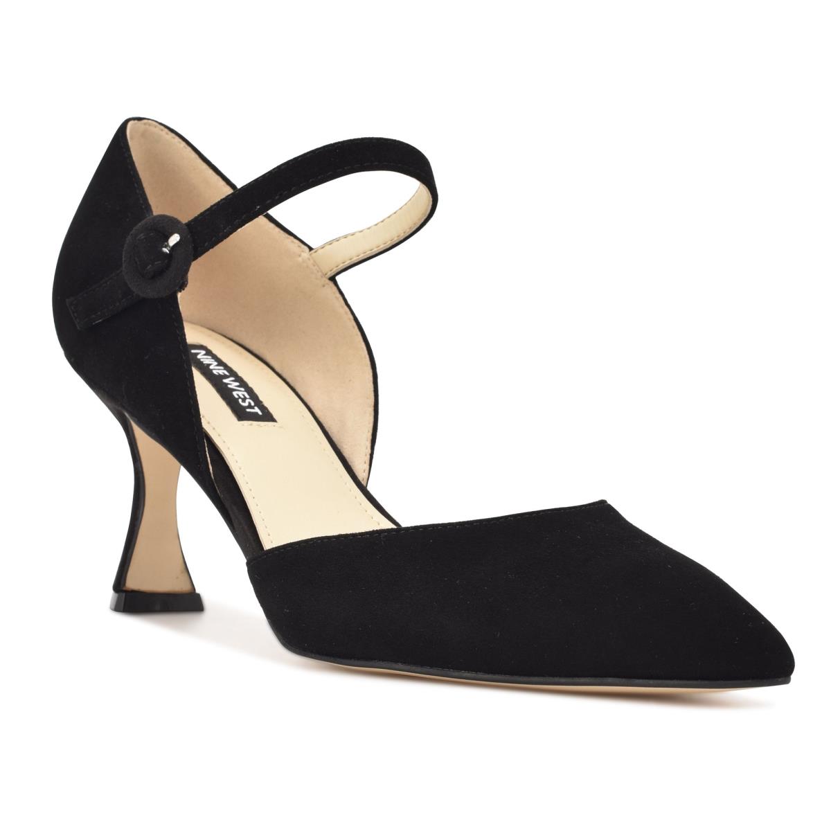 Dámské Lodičky Nine West Wanah Pointy Špicí Černé | 2738MPDLG