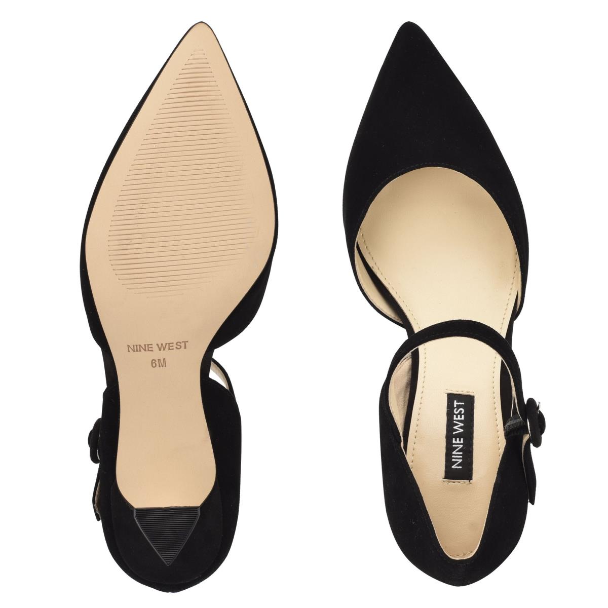 Dámské Lodičky Nine West Wanah Pointy Špicí Černé | 2738MPDLG