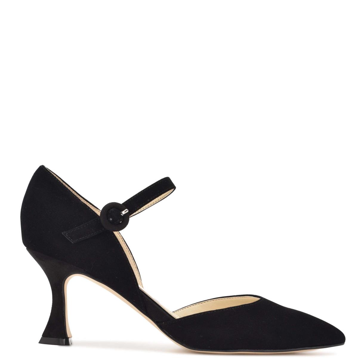 Dámské Lodičky Nine West Wanah Pointy Špicí Černé | 2738MPDLG