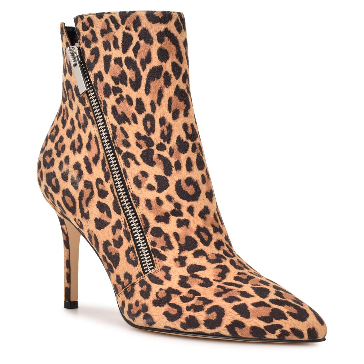 Dámské Nízké Kozačky Nine West Fast Šaty Leopard | 3068LQTEZ