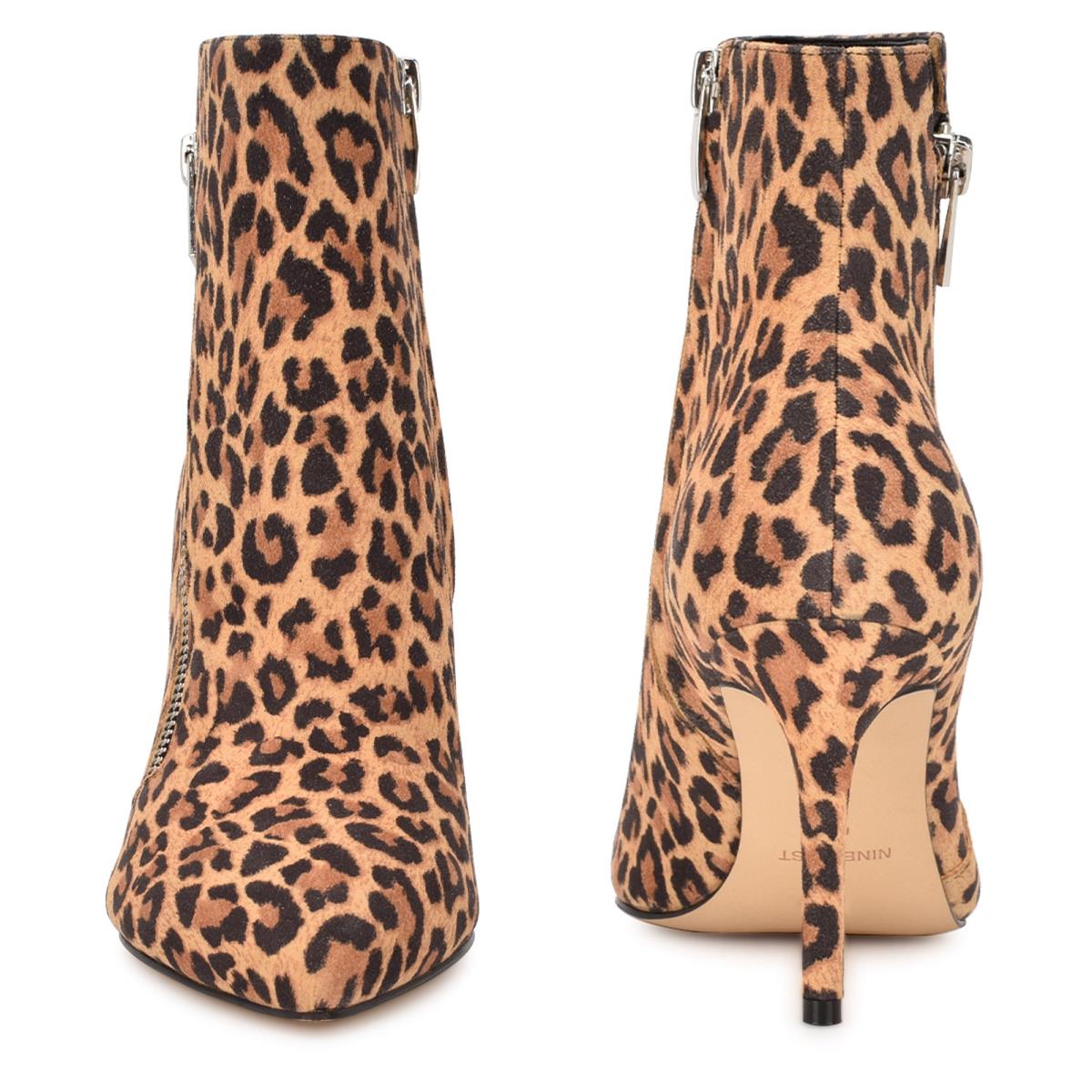 Dámské Nízké Kozačky Nine West Fast Šaty Leopard | 3068LQTEZ