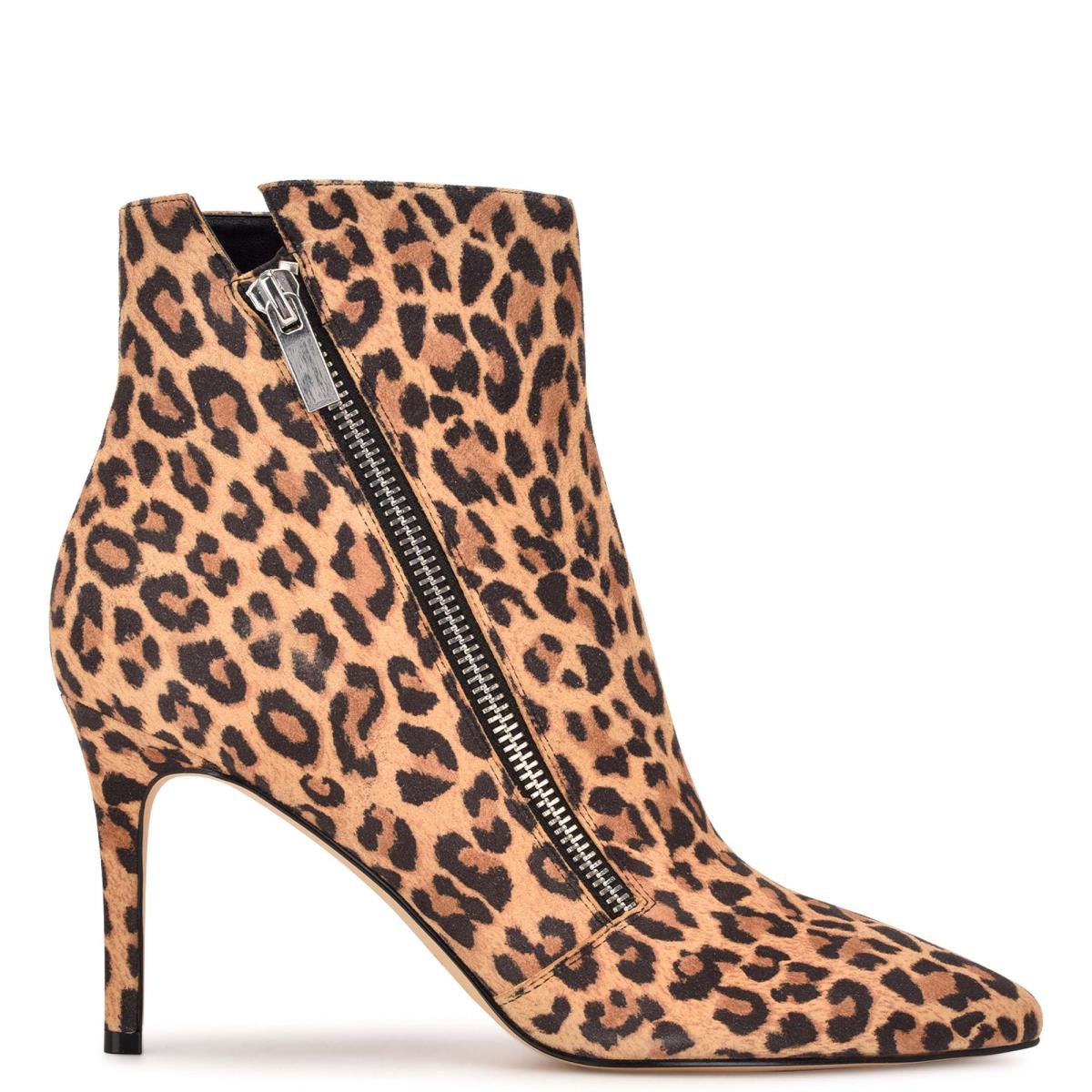 Dámské Nízké Kozačky Nine West Fast Šaty Leopard | 3068LQTEZ