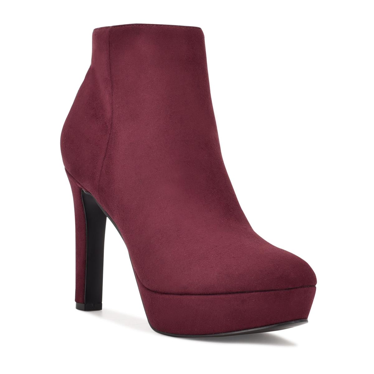 Dámské Nízké Kozačky Nine West Glowup Platformy Claret | 5438AHGLF