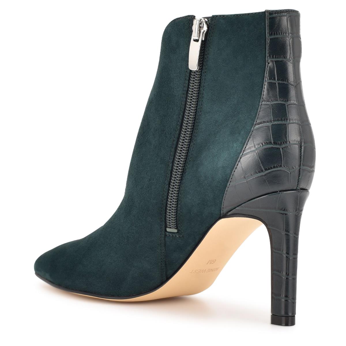 Dámské Nízké Kozačky Nine West Mikale Pointy Špicí Obsidian | 4057AMIVQ