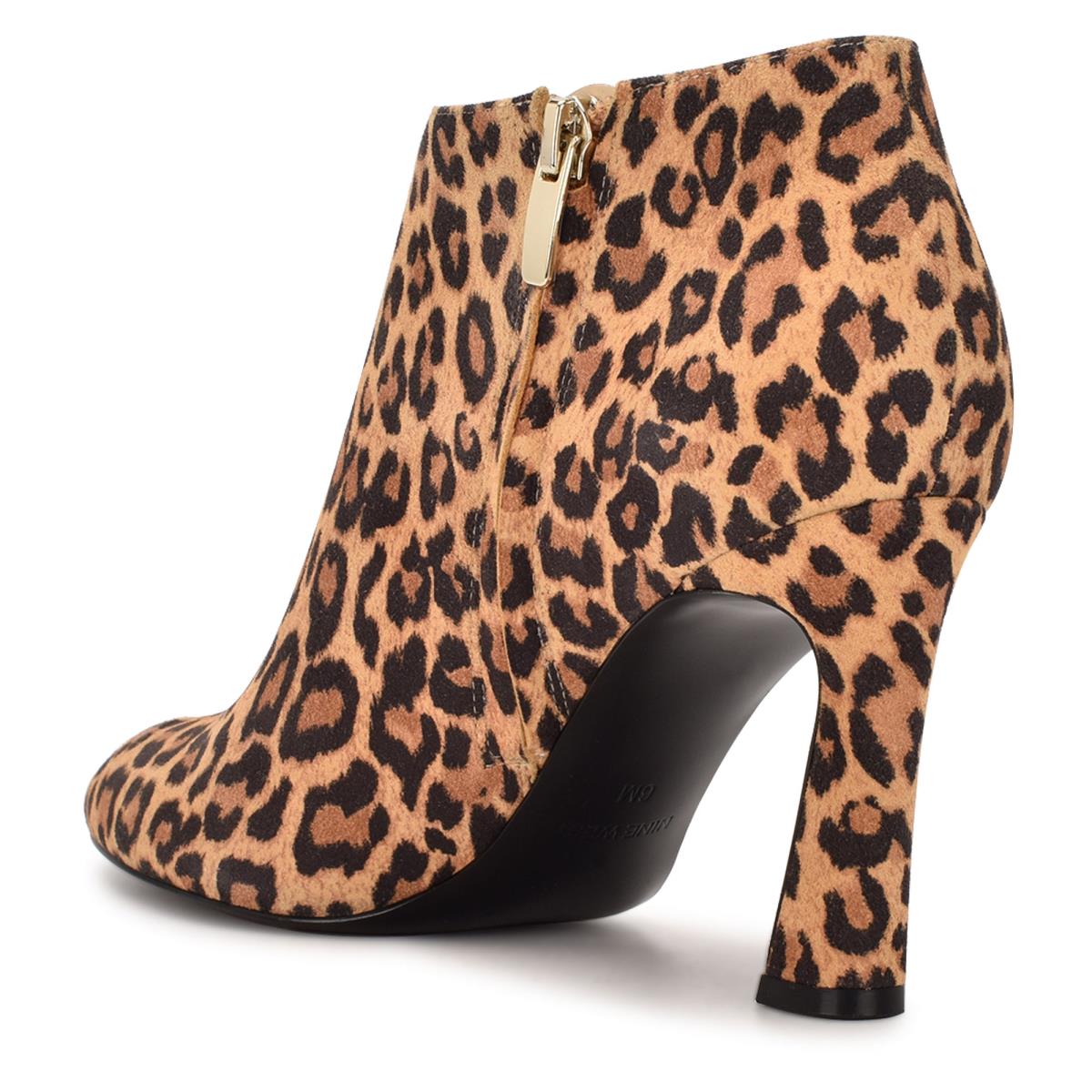 Dámské Nízké Kozačky Nine West Raze Šaty Leopard | 4061FTNOM