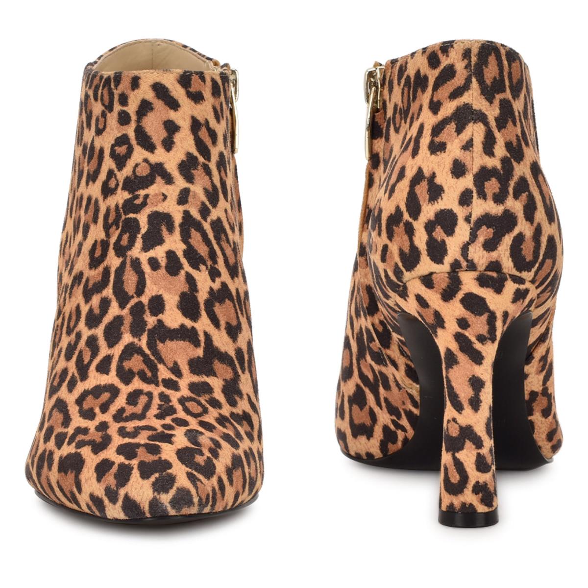 Dámské Nízké Kozačky Nine West Raze Šaty Leopard | 4061FTNOM