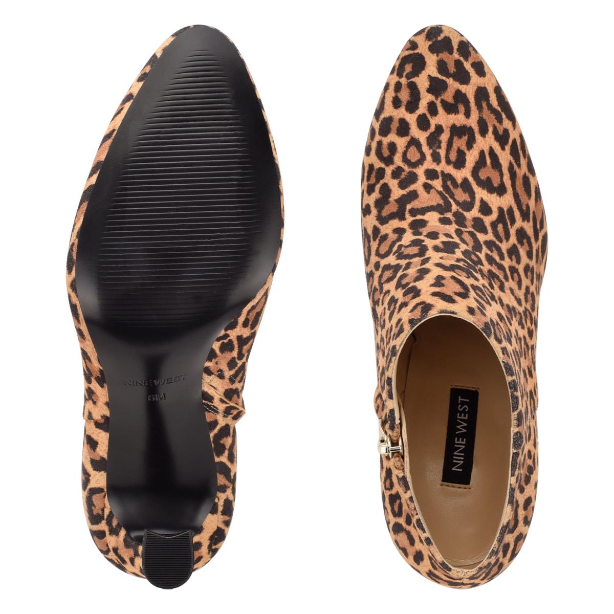 Dámské Nízké Kozačky Nine West Raze Šaty Leopard | 4061FTNOM