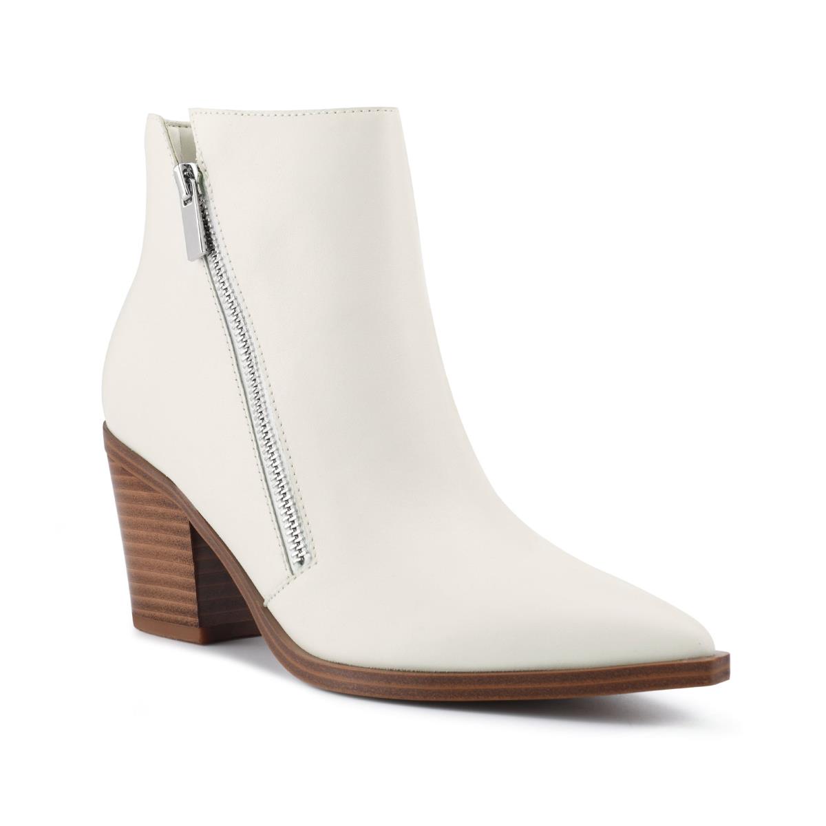 Dámské Nízké Kozačky Nine West Wearit Block Heel Bílé | 6298HSZIO