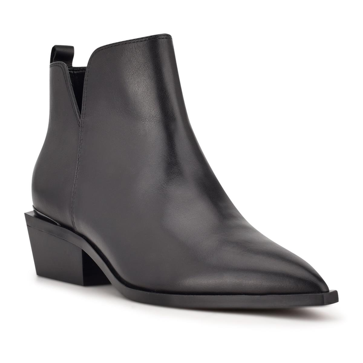 Dámské Nízké Kozačky Nine West Yerly Pointy Špicí Černé | 1073KJNVP