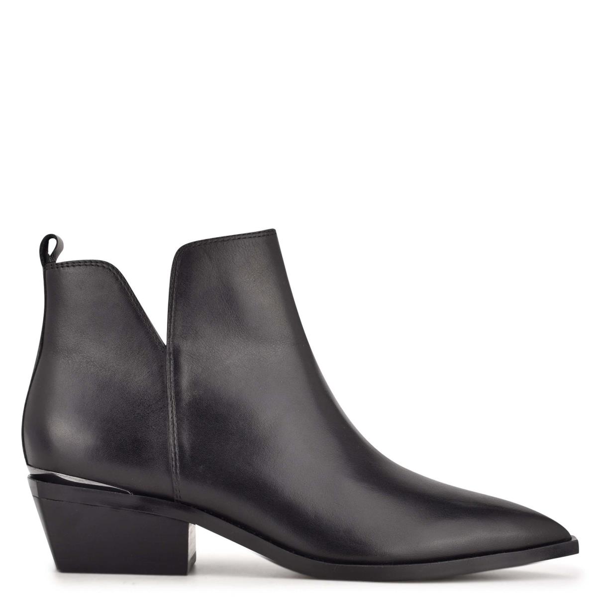 Dámské Nízké Kozačky Nine West Yerly Pointy Špicí Černé | 1073KJNVP