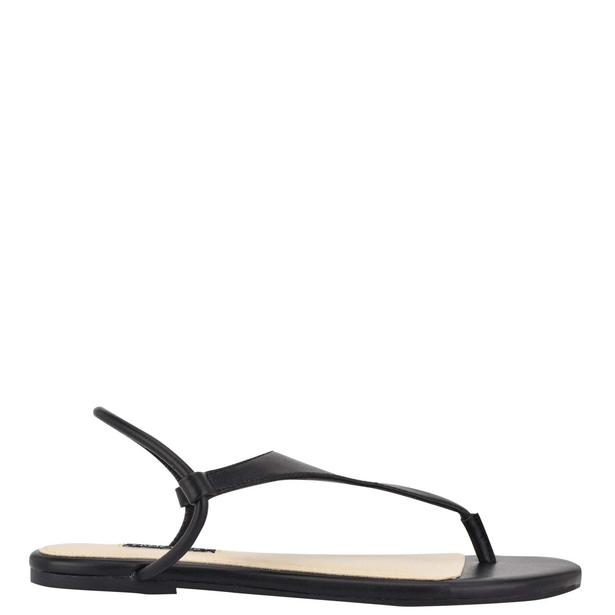 Dámské Ploché Sandály Nine West Braydin Stretch Černé | 4257KRDJZ