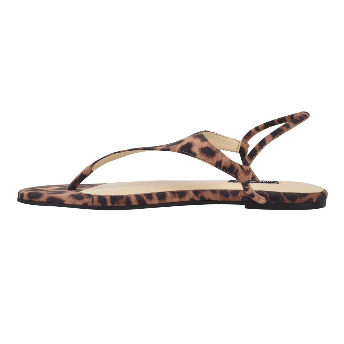 Dámské Ploché Sandály Nine West Braydin Stretch Leopard | 5043PVOCD