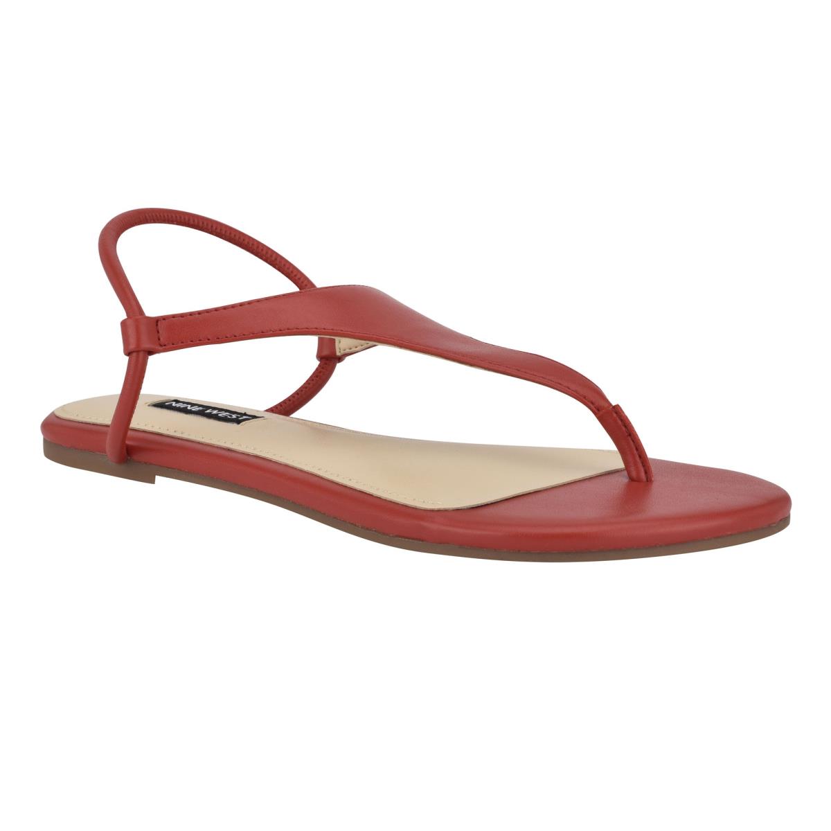 Dámské Ploché Sandály Nine West Braydin Stretch Červené | 9764VTYMI