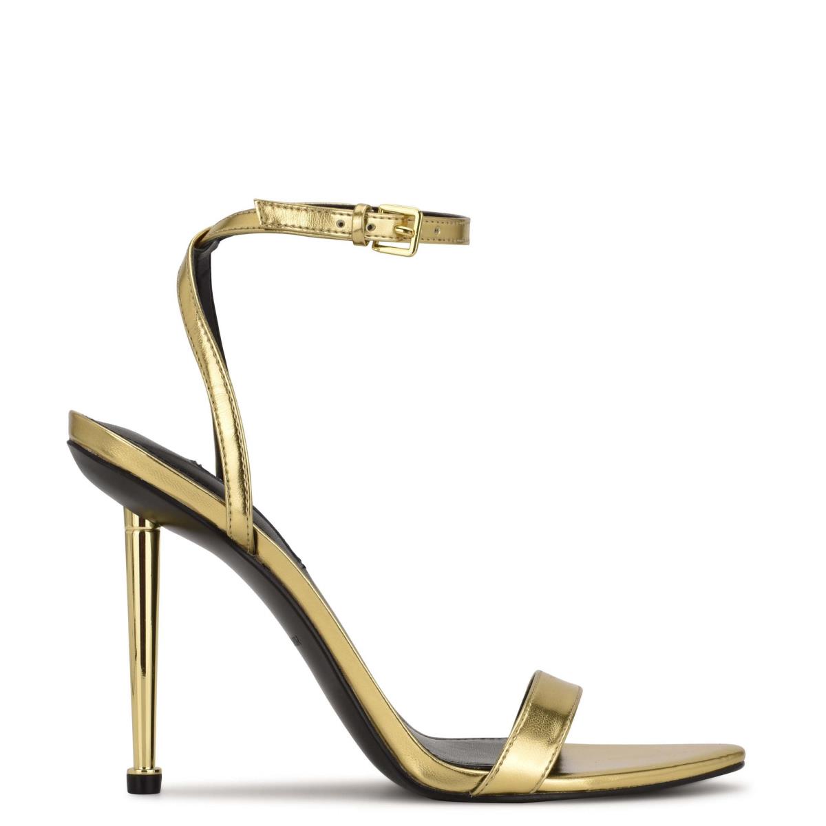 Dámské Páskové Sandály Nine West Reina Ankle Zlaté | 0967VHWBM