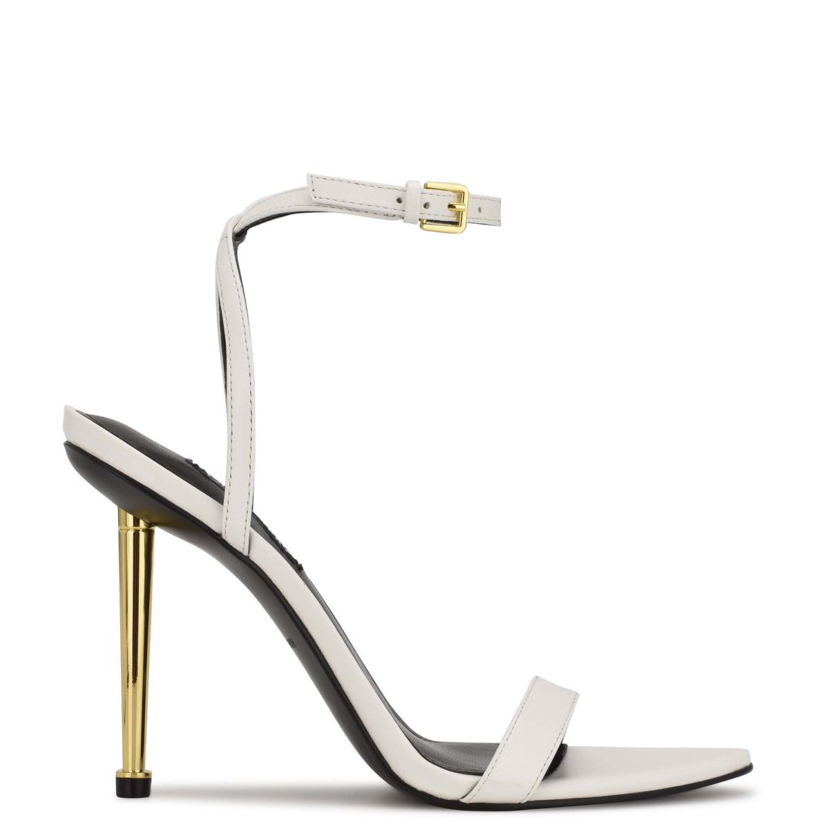 Dámské Páskové Sandály Nine West Reina Ankle Bílé | 6297OPIJY