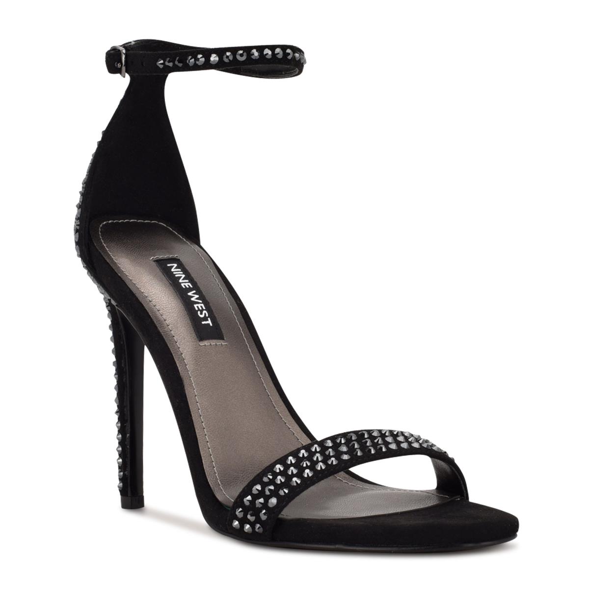 Dámské Páskové Sandály Nine West Toria Ankle Černé | 3687MLKPT