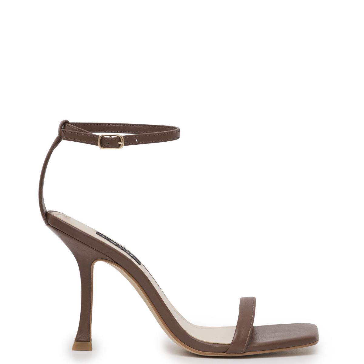 Dámské Páskové Sandály Nine West Yess Ankle Hnědé | 0234BHRIV