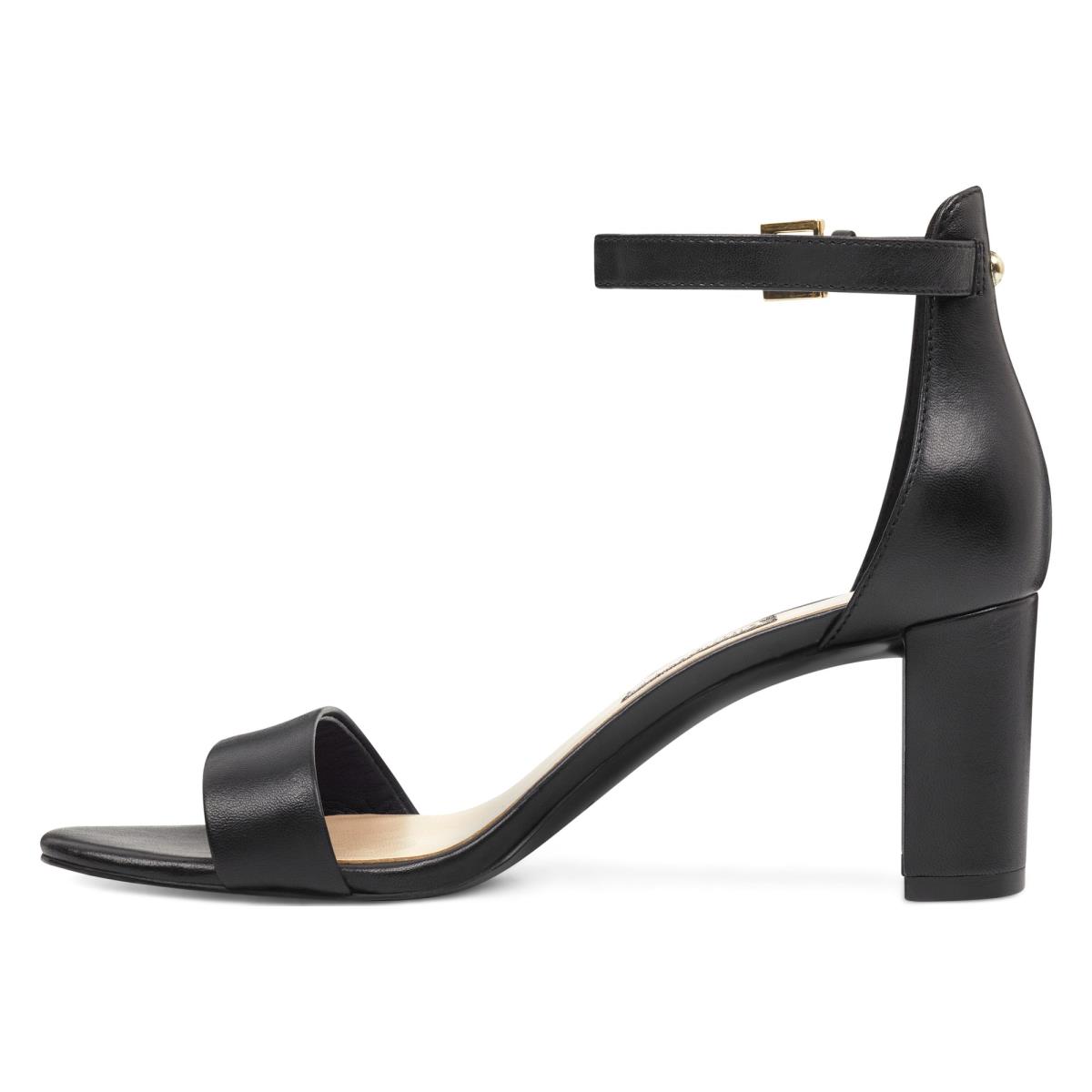 Dámské Sandály na Podpatku Nine West Pruce Ankle Páskové Block Černé | 8134VXFNE