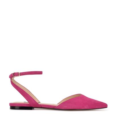 Dámské Baleríny Nine West Briy Pointy Špicí Růžové | 6892LHSRZ