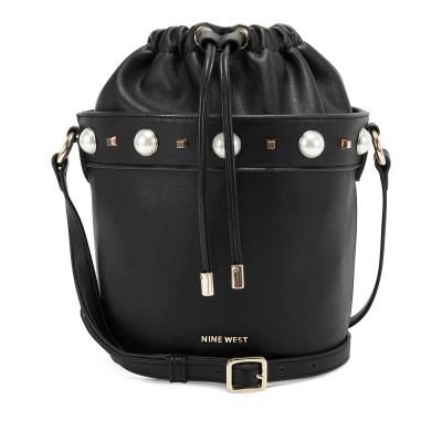 Dámské Crossbody Kabelky Nine West Laylin Drawstring Bucket Černé | 5631UKBYM