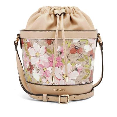 Dámské Crossbody Kabelky Nine West Laylin Drawstring Bucket Kytičkované | 7953DGFTO