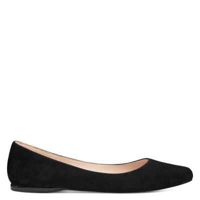 Dámské Flats Nine West Speakup Almond Špicí Černé | 6532OHLIC