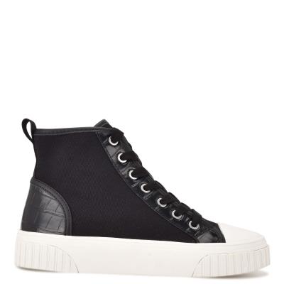 Dámské High Top Sneakers Nine West Dyiane Černé | 5479GFEXI