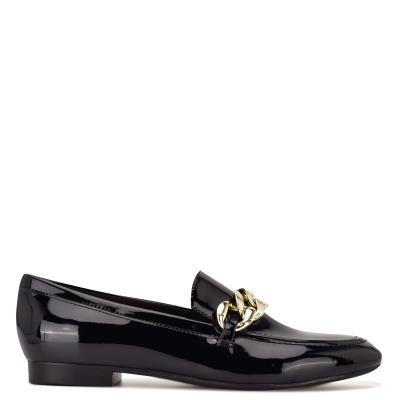 Dámské Loafers Nine West Chain Slip-On Černé | 0384GMFLX