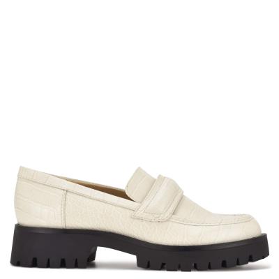 Dámské Loafers Nine West Garren Lug Sole Béžový | 5468KFQGR