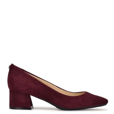 Dámské Lodičky Nine West Cloe 9x9 Block Heel Claret | 9162FDTLV