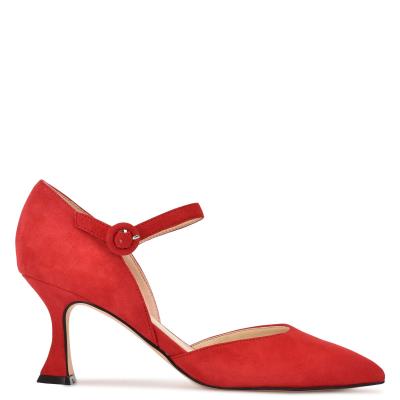 Dámské Lodičky Nine West Wanah Pointy Špicí Červené | 5093FZLWB