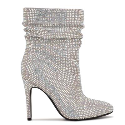 Dámské Nízké Kozačky Nine West Dazzle Šaty Šedé | 7531VJBNY