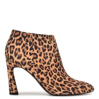 Dámské Nízké Kozačky Nine West Raze Šaty Leopard | 4061FTNOM