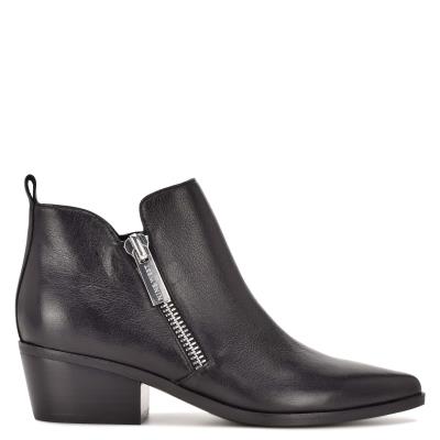 Dámské Nízké Kozačky Nine West Single Pointy Špicí Černé | 8465ODART