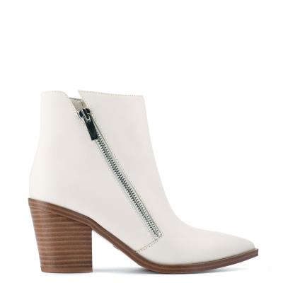 Dámské Nízké Kozačky Nine West Wearit Block Heel Bílé | 6298HSZIO